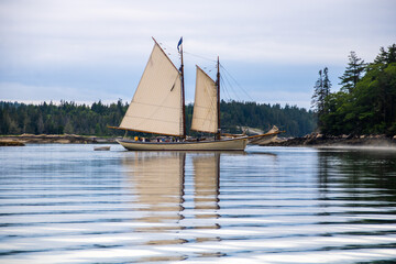 a schooner in maine