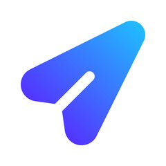 send gradient fill icon