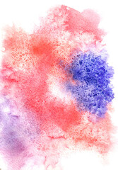 Bright watercolor abstract background with different shades of colors for design