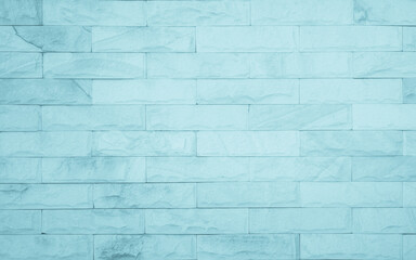 Obraz premium Blue brick concrete stone texture for background in wallpaper. Brick wall and sandstone design. 