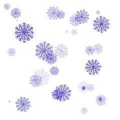Glitter dark blue snowflake . Snowflake icon. Design for decorating,background, wallpaper, illustration.