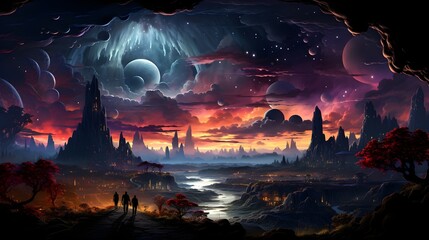 Journey into the Metaverse: An Enchanting Poster of VR and AR Adventure