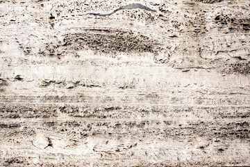 Close-up texture of old travertine