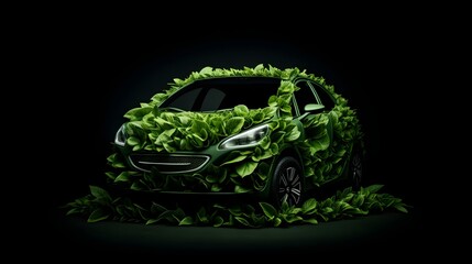 Obraz premium Grüne Mobilität für den Umweltschutz: Das nachhaltige Auto der Zukunft