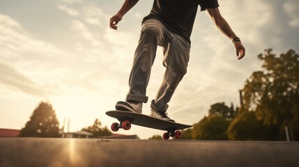 skateboarding athlete training generative ai