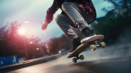 skateboarding athlete training generative ai