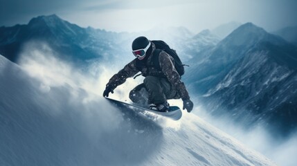 snowboarding athlete training generative ai