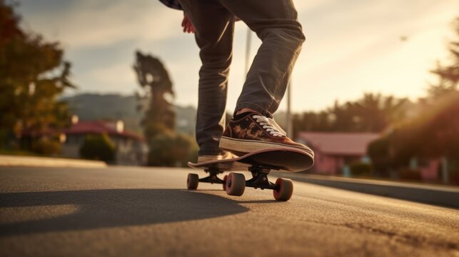 skateboarding athlete training generative ai