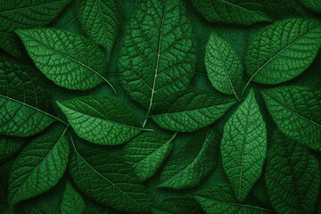 textile repeat pattern of green leaf