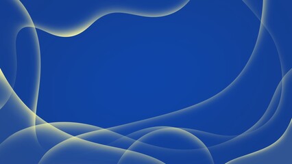 Abstract bubble neon background it glowing wavy line. blue wallpaper.