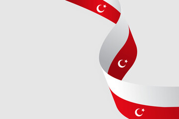 Turkey Flag in background