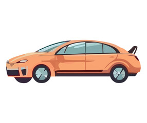 Fototapeta na wymiar orange sports car design