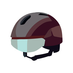 safety cycling helmet vector