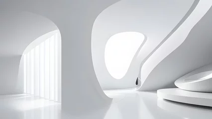 Foto op Plexiglas Heelal 未来の空間、未来的な部屋｜futuristic space, futuristic room,Generative AI