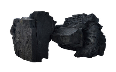 Obraz premium Hardwood charcoal transparent png