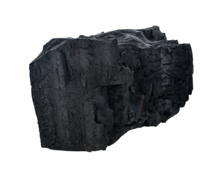 Natural wood charcoal transparent png
