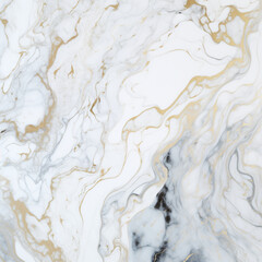 Naklejka premium Illustration, AI generation. Marble texture in black and white tones.