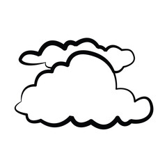 cloud icon, line, vector, template, design, trendy, collection