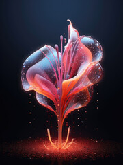 Abstract flower bud