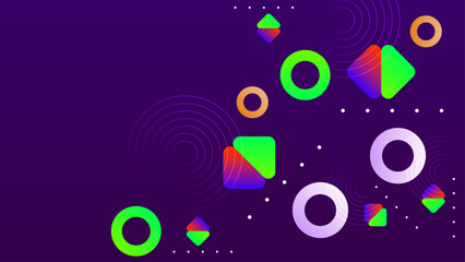 vector geometric shapes gradient background