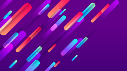 Abstract circle colorful banner background. Color gradient abstract background with dynamic wave line effect. Vector abstract graphic design banner pattern background web template.