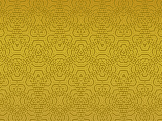 Gold metal texture steel background. Perforated metal sheet.