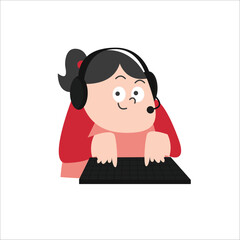 Dynamic Customer Service Vector - Enhance Your Designs with a Personal Touch!