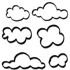 Isolated cloud on the white background. Cloud icon for web. Vector EPS 10.
