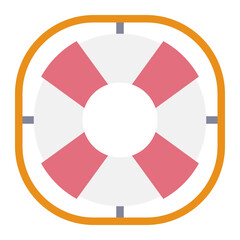 lifesaver line icon