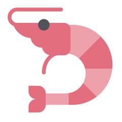 prawn line icon