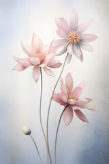  Beautiful Ethereal Flowers Abstract Background
