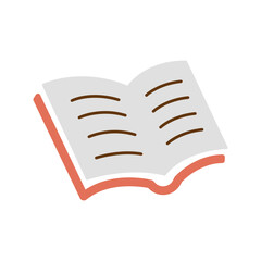 Open book vector Illustration Logo Template