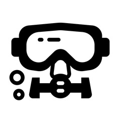 Obraz premium diving line icon