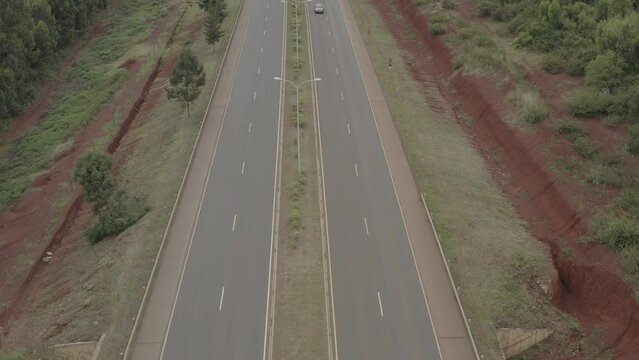 Drone stock footage of nairobi Southern bypass
