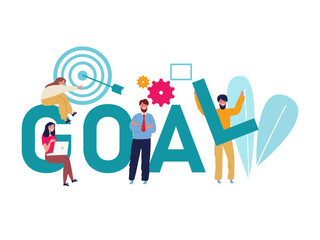 text goal target success accomplishment mission business progress occupation development plan professional job