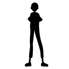 person silhouette woman