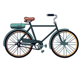 adventure modern bike illustration