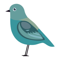 Cheerful sparrow illustration