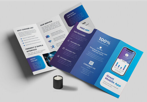 Mobile App Trifold Brochure