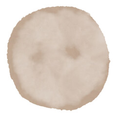 Hand painted watercolor circle shape