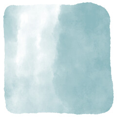 Watercolor square shape, hand painted