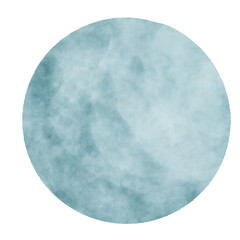 Hand painted watercolor circle shape