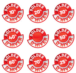 Obraz premium sticker soldes d'hiver