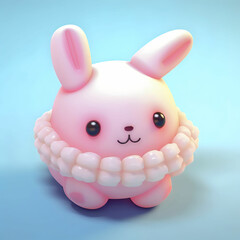 Surreal Bunny in voxel art!