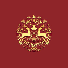 Vector Merry Christmas Lettering T Shirt Design