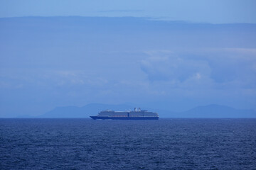 Luxury Holland cruiseship America cruise ship liner Noordam cruising Inside Passage towards Alaska northbound to Last Frontier Glacier and Nature adventure vacation holiday	