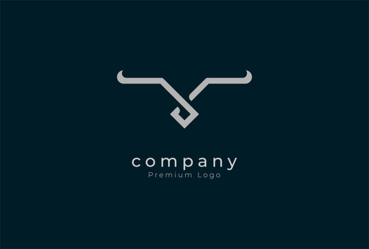 Initial Y horn Logo, minimalist letter Y with horn design logo inspiration, vector illustration