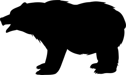 Forest Bear Silhouette Wildlife Vector