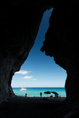 Cave in Cala Luna, Sardinia