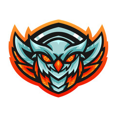 Esport logo character design with transparentn background